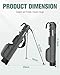 RIOROO Golf Stand Bag, Lightweight Par 3 Golf Bag Holds Up to 7 Clubs with Two Way Dividers Cooler Pocket Shoulder Strap and Multiple Storage Pockets for Men and Women