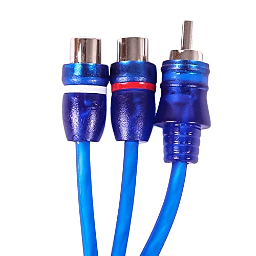 Image of Skar Audio 1-Male to 2-Female RCA Y-Adapter (12-inches) Interconnect Cable - SKARRCA-1M2F