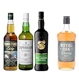 スモーキーウイスキー 4本 セット ラフロイグ 10年 ロッホローモンド ハミルトン ウイスキー セット アイラ シングルモルト
