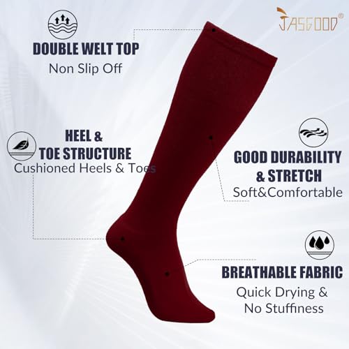 Image of JASGOOD 2 Pack Baseball Socks and Belt Combo Set Softball Socks and Belts Elastic Waist Belt for Youth and Adult Boys