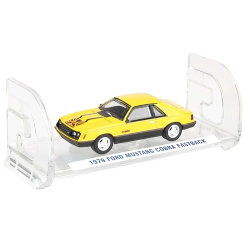 Greenlight 1/64 Ford Mustang Cobra Fastback 1979 amarillo miniatura 6