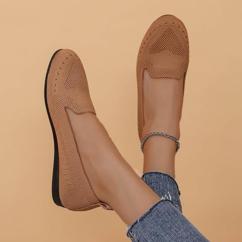 Womens Business Casual Shoes Casual Slip On Flat Shoes Comfortable Leather Driving Loafers Lightweight Work Shoes2