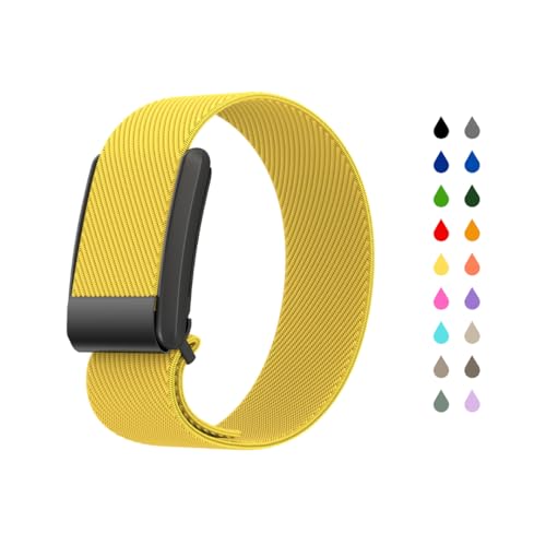 Lunar Straps kompatibel mit Whoop 5.0 Band ulta leichtes atmungsaktives und verstellbares Sportband in verschiedenen Farben (Sun Gelb)