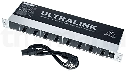 Behringer DS2800 Professioneller Verteiler mit 2 Eingängen und 8 Ausgängen