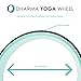 Dharma Yoga Wheel Basic - Spine Roller and Back Ring, Stretches Ligaments, Muscles with Foam Padding for Deeper Poses | Yogic Stretching and Alignment with Circle Design