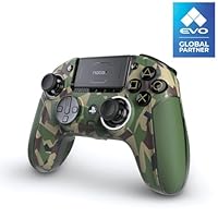 Nacon Revolution 5 Pro Officially Licensed PlayStation Wireless Gaming Controller for PS5 / PS4 / PC - Hall Effect, Trigger Stops, Mappable Buttons, Bluetooth Audio - Field Camo