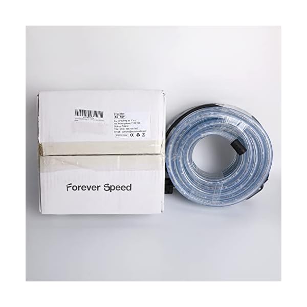 Forever Speed LED Lichterschlauch Außen,Wasserfest LED Lichtschlauch Schlauch Außen Innen für Weihnachten,Hochzeit,Dach,Zaun Dekoration Beleuchtung Lichtschläuche Kaltweiß IP65 – Bild 18