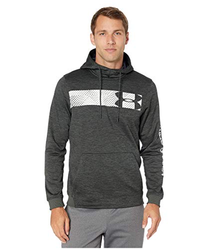 Image of Under Armour Men's Armour Fleece Pullover Hoodie Bar Logo Graphic