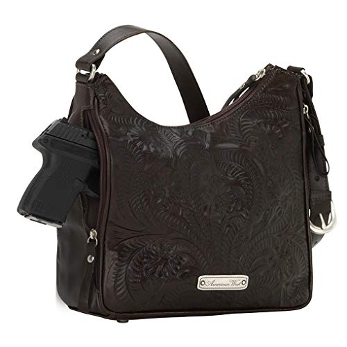 American West Annie's Secret Collection Shoulder bag w/Secret Compartment - 100% Genuine Leather Handbag for Women3
