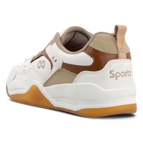Image of WALKAROO Colourblocked Sneakers for Men's|Comfortable Insole and Secured Lace-Up Closure |Stylish Sneakers for Everyday Wear|WY3477
