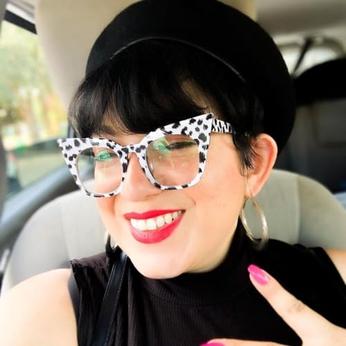 Image of VOOGLAM Cateye Blue Light Glasses for Women Anti Eyestrain Dry Eyes Computer Phone TV Eyewear
