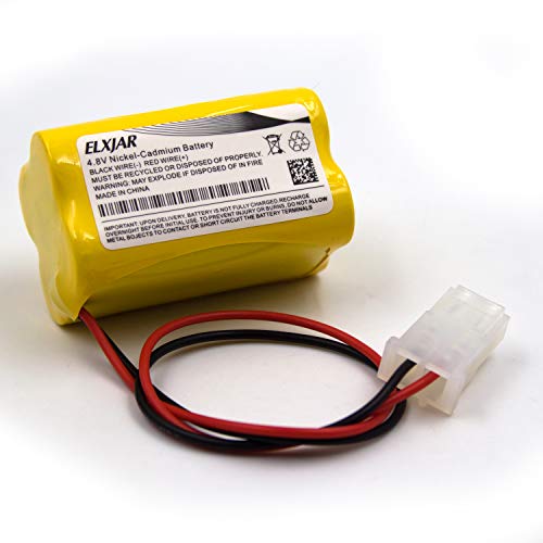 Elxjar (5-Pack) 4.8V 800Mah Ni-Cd Aa Battery Pack Replacement For Energizer N20Ae015A Custom-222 Nic0905 Osa146 Prescolite Edcnrb Exit Sign Emergency Light #TOP2