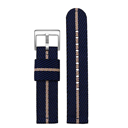 Bracelet montre nylon SAAWEE pour Omega Seahorse toile sport outdoors 24mm