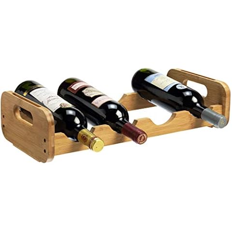 RTA 4 Bottle Bamboo Modular Wine Rack Cover