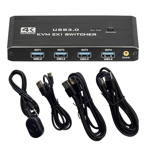 Commutateur KVM pour éliminer les câbles et partager vos clés USB entre deux ordinateurs