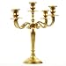 Koyal Wholesale 5 Arm Metal Candelabra Candle Holder Centerpiece, 12