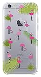 Protege y decora tu móvil 4-OK Funda Flamencos para iPhone 6 / 6S