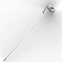 Vista 3 de Lightbeam 16" Long Stem Deep Fry Thermometer with Pot Clip, Instant Read 2" Dial Meat BBQ Turkey Thermometer Candy Thermometer for Deep Fry, Turkey