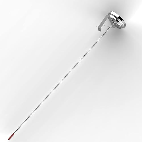 Miniatura 3 de Lightbeam 16" Long Stem Deep Fry Thermometer with Pot Clip, Instant Read 2" Dial Meat BBQ Turkey Thermometer Candy Thermometer for Deep Fry, Turkey,
