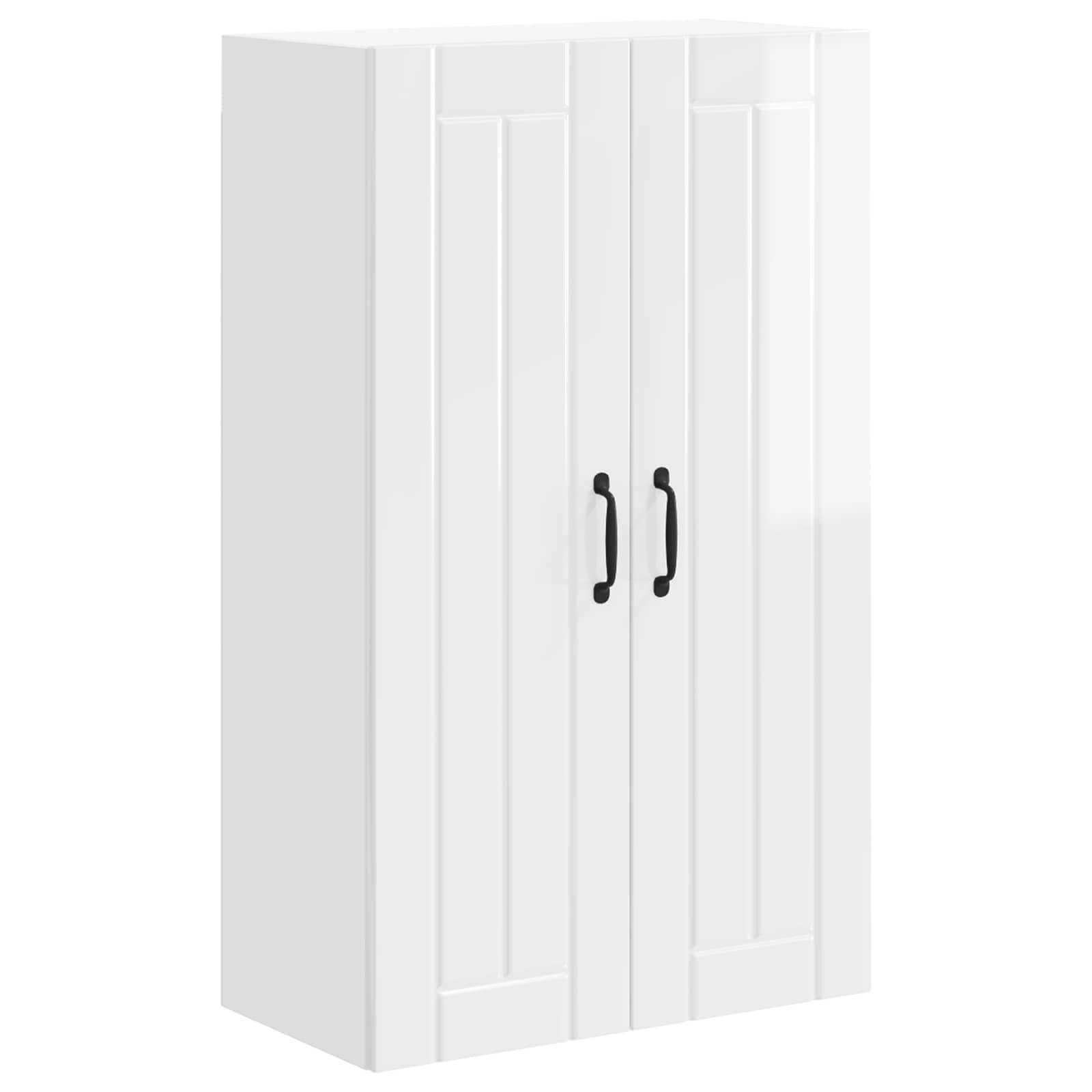 Fengshui Enrouleur de vaisselle en bois blanc brillant 100 cm