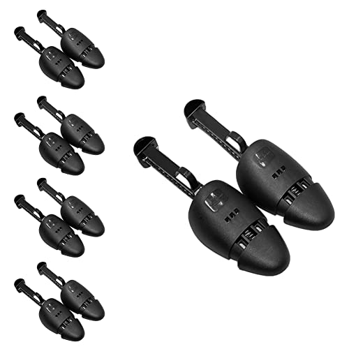FONHERILI WAJJ 5 Pairs Upgraded Practical Adjustable Length Men Shoe Tree Stretcher Holder Shaper Support(Tension Black)