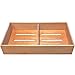 Prestige Import Group - Universal Spanish Cedar Tray with 1 Adjustable Divider for Storage or Cigars - Size: 12.5