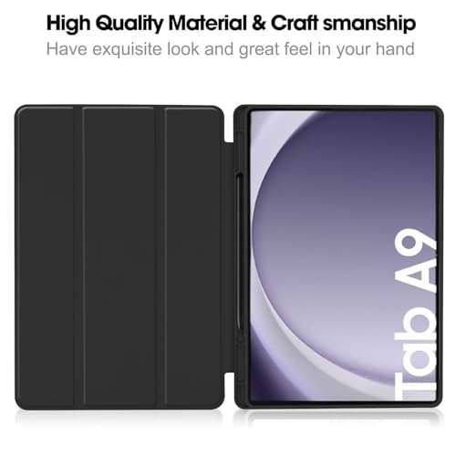 Image of ProElite Cover for Samsung Galaxy Tab A11 8.7 /A9 8.7 inch case, Soft Flexible Flip Case Cover with S Pen Holder for Galaxy Tab A11 /A9 8.7 inch with Auto Sleep Wake [Recoil Series] - Light Blue