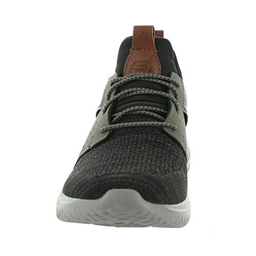 Skechers Men's Delson 3.0, Black/Grey, 9