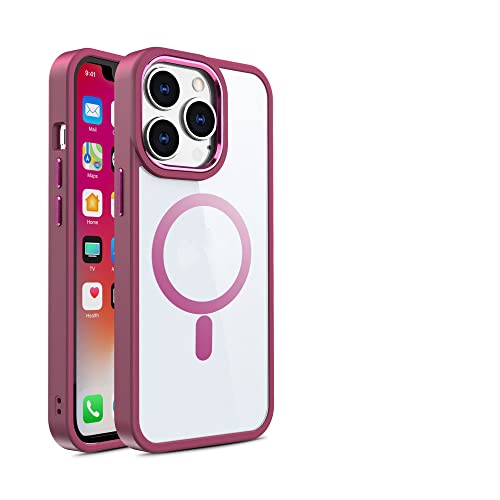 Coque acrylique transparente pour iPhone 12 compatible charge magnétique sans fil antichoc
