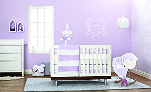 Just Born Fresh Air Crib Liner, Lilac - Thumbnail 3