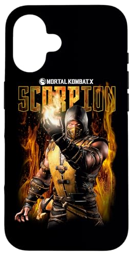 iPhone 16 Mortal Kombat X Scorpion Flames Case