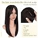 Elailite 18 Inch Hair Topper with Bangs, Synthetic Clip in Toppers for Women, 6