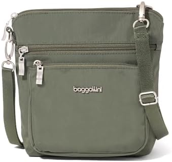 Baggallini Modern Pocket Crossbody Bag for Women, 8.5"x8.5" Handb...