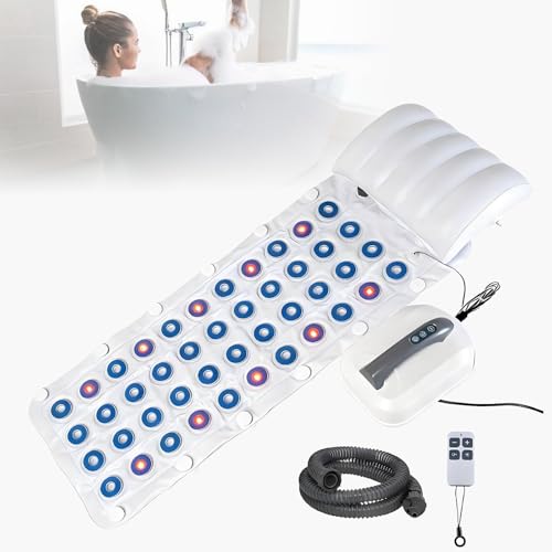 JianboBoxve Sprudelmatte Badewanne, Whirlpool Matte mit 93 Massagedüsen und...