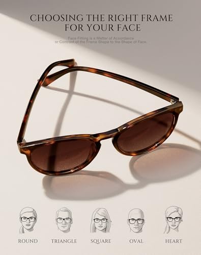 Classic Round Polarized Sunglasses for Women Retro Shades Trendy Vintage Sun Glasses FZN825 - Image 4