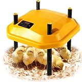 16 * 16inch Chick Brooder Heater Plate with Temperature Adjustable and Display,Adjustable Height & Angle Brooder Box for Baby Chicks Quail Duckling Chicken Heat Warmer Lamp Poultry Habitat Supplies