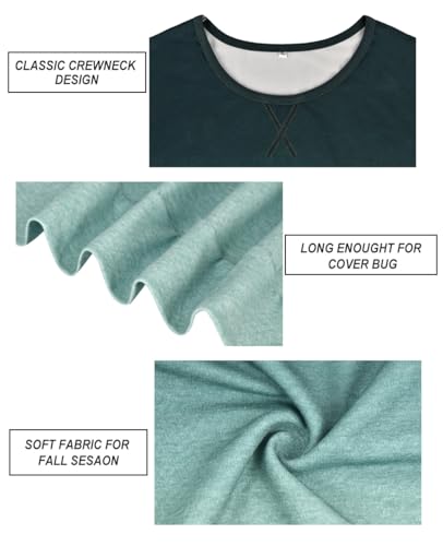 Image of CARCOS Plus Size Tops for Women Color Block Flower /Striped /Camo Crew Neck Long Sleeve Tee Shirt