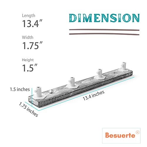 Stand Mixer Attachment Holder, Wooden Wall Mounted Holder With 4-Pack Plastic Hangers, Kitchen Accessories Storage Organizer Parts Compatible With Kitchenaid Mixer Attachments For Space-Saving #TOP1