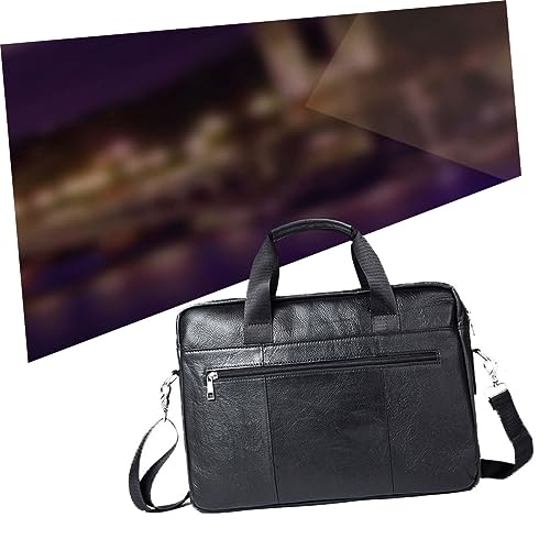 Men's Briefcase Messenger Bag Fashion Briefcase for Business Men's Shoulder Bag Pockets4