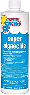 In The Swim Super Pool Algaecide – Low Odor Non-Foaming Preventative Treatment for Yellow Algae in Above Ground or In-Ground Swimming Pools – 1 Quart