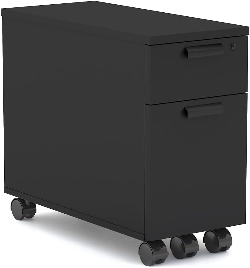 NBF Portable Metal File Cabinet with Locking Drawers for Office