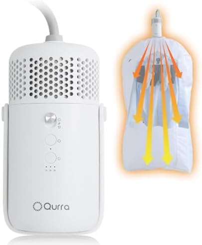 （08:00時点） 【最短40分で乾く】Qurra 衣類乾燥機 ぽけどらい トラベル 乾燥機 超小型 ポータブル衣類乾燥機 携帯型 コンパクト 室内干し 急速乾燥 オフタイマー ドライヤー 工事不要 生乾き防止 ホテル 旅行 出張 一人暮らし 3R-HCD03WT