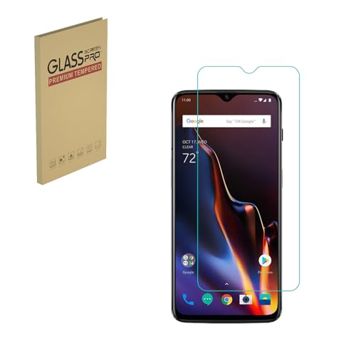 HYGMOCC Protector de pantalla para OnePlus 6T (6.4 '-inch) Película protectora de vidrio templado HD 9H Dureza Estuche Amigable Fácil Instalación Anti Arañazos Libre de burbujas (1 piezas)