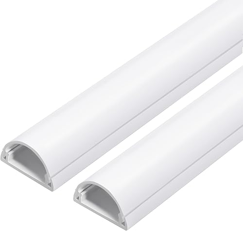 Miniatura 13 de ZhiYo Ocultador de cable de 39 pulgadas (3 piezas de 13 pulgadas de largo cada una), para 1-2 cables, cubiertas de cable autoadhesivas para cables