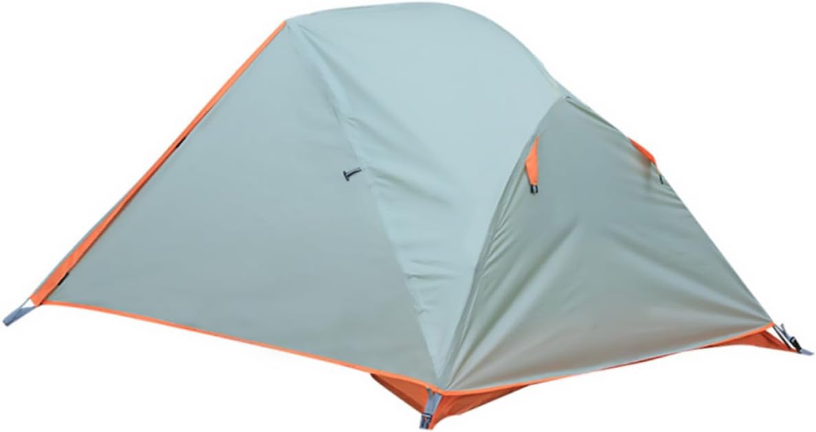 Toyvian Double Camping Tent Double-Layer Outdoor Tent with Aluminum Poles Waterproof Windproof Shelter for Two People Travel and Camping