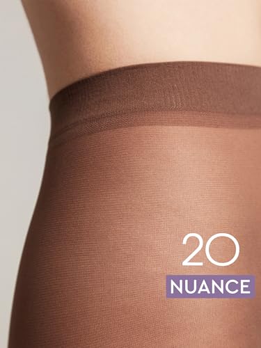 Image of Conte Control Top Tension Sheer Pantyhose Tights with Silky Matte Effect Nuance 20 Den