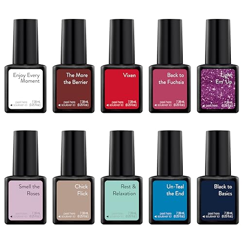 Kit de Esmaltes de Gel Multicolor Sensationail 10 Piezas miniatura 1