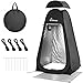 Wolfwise Pop Up Changing Tent Pro for Camping, Portable Shower Tents with Removable Floor & Rain Fly, Outdoor Silver Coating Privacy Toilet Bathroom Dressing Instant for Beach, 6.2/6.6/6.9ft High