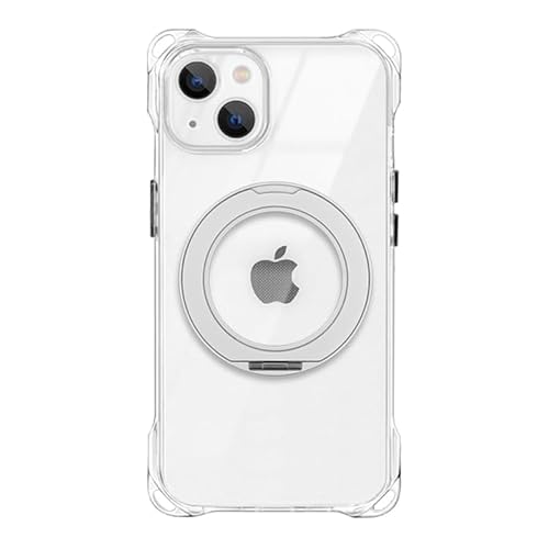 ZENIX DESIGN TECH iPhone 15 Pro Max �P�[�X �X �X�g���b�v�z�[�� Magsafe�Ή� 360°��]�����O�X�^���h�Z�b�g �A�C�t�H���P�[�X �N���A �o���p�[ ���� �X�}�z�X�^���h 4edge-fo (�f�B�[�v�p�[�v��)