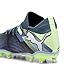 Puma Women's Future 7 Match Firm, Artificial Ground Soccer Cleats, Gray Skies-Puma White-Fizzy Apple, 8